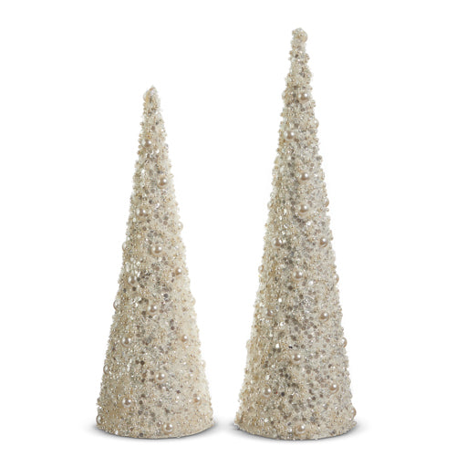 Pearl Cone Trees | Set of 2