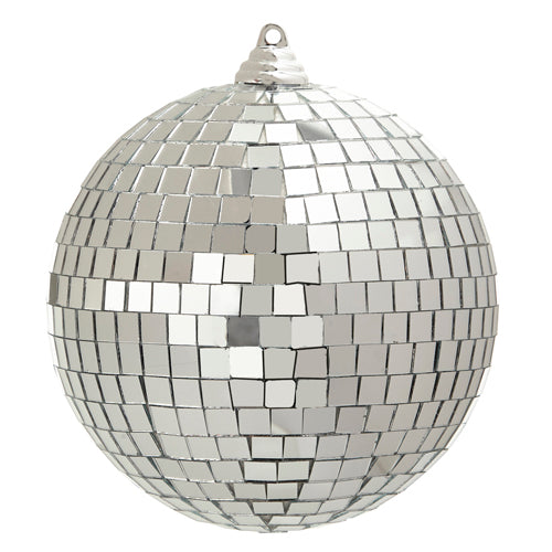 Silver Disco Ball Ornament