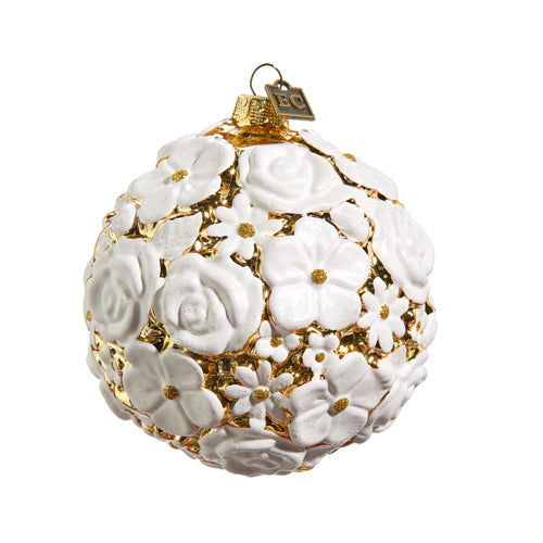 Mixed Blossom Ball Ornament