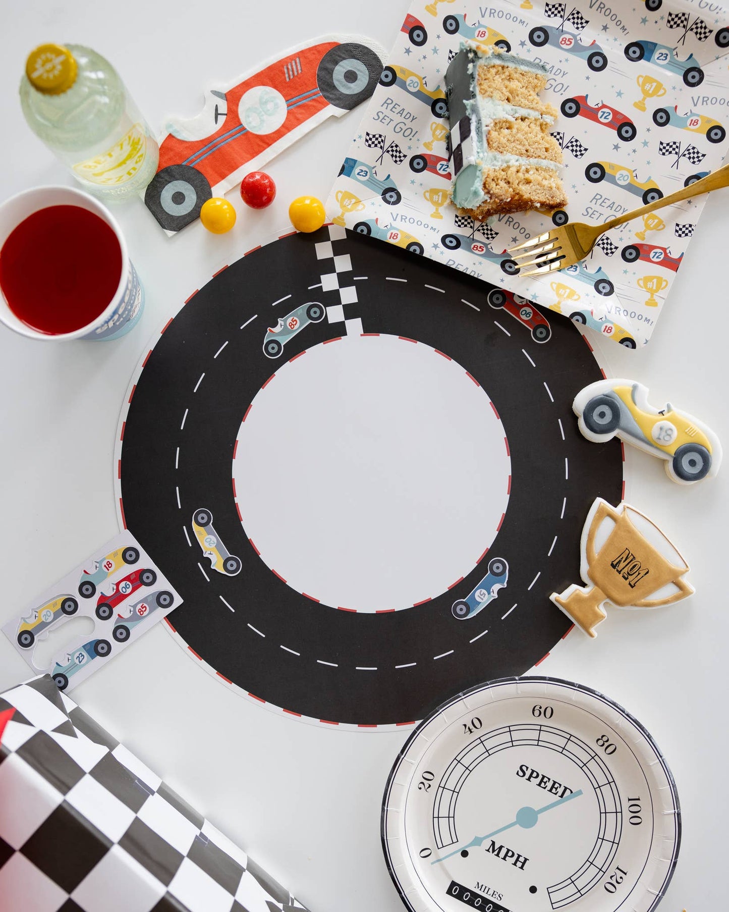 Miles per Hour | Race Track Placemat