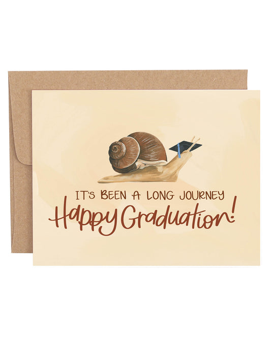 Long Journey Graduation Greeting Card
