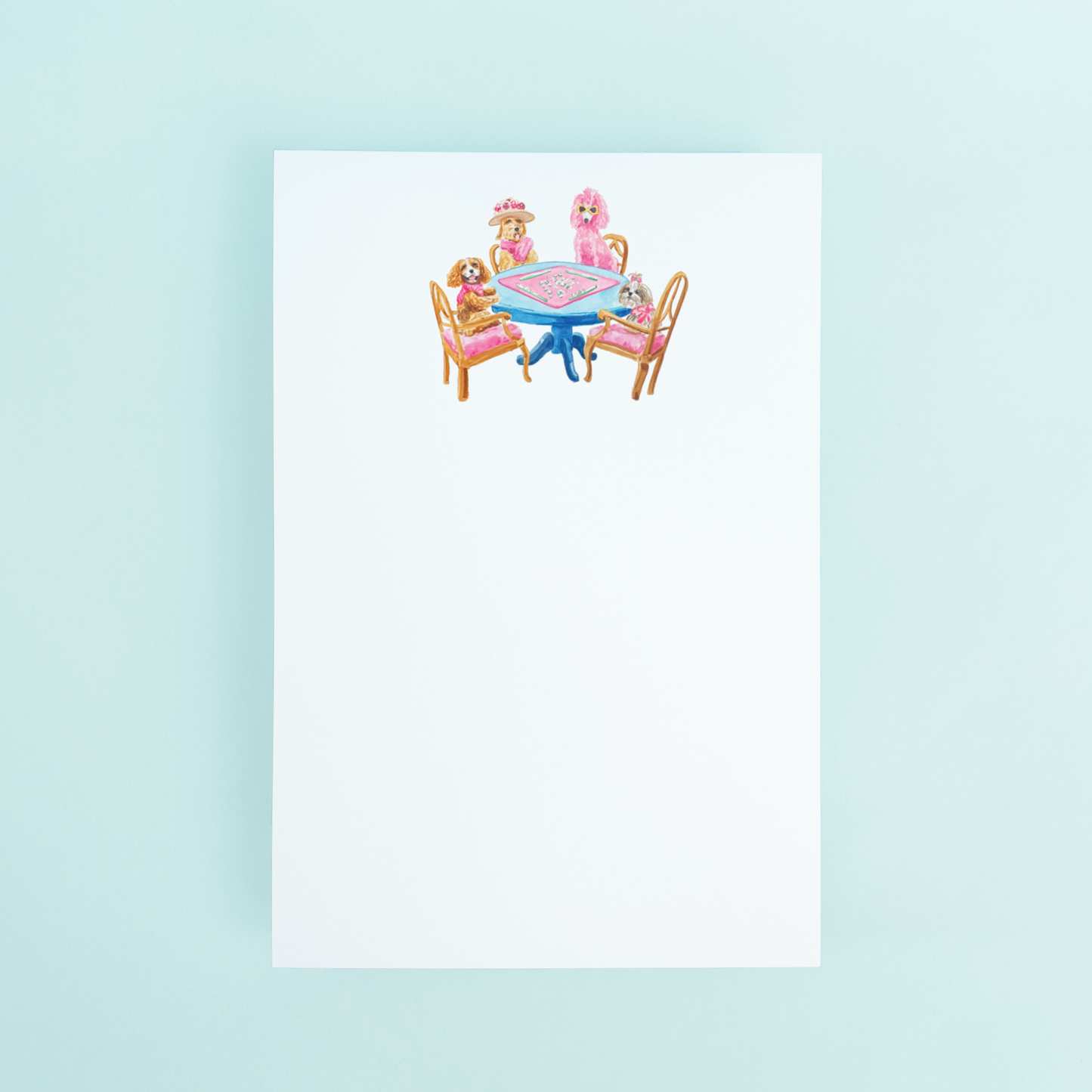 Mahjong Notepad | Dogs Playing