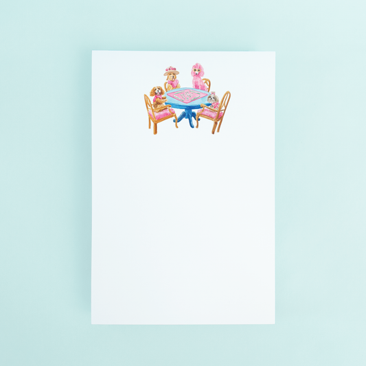 Mahjong Notepad | Dogs Playing