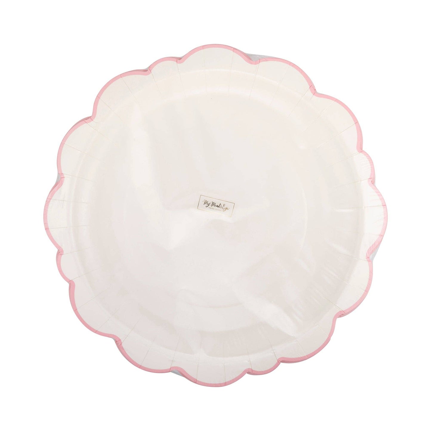 Pembroke Pink Edge Scallop Plate