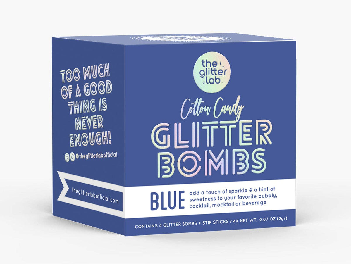 Cotton Candy Glitter Bomb Set | Blue