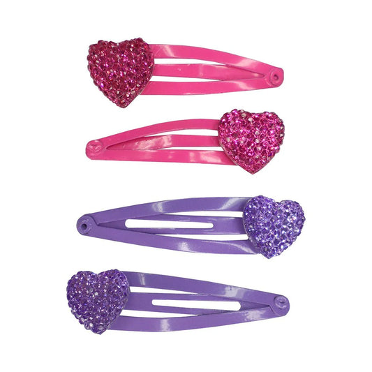 Sparkly My Heart Hair Clips