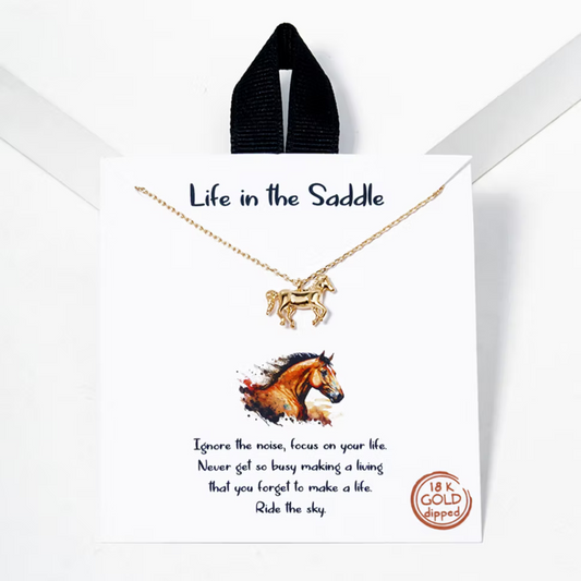 Life In The Saddle Necklace
