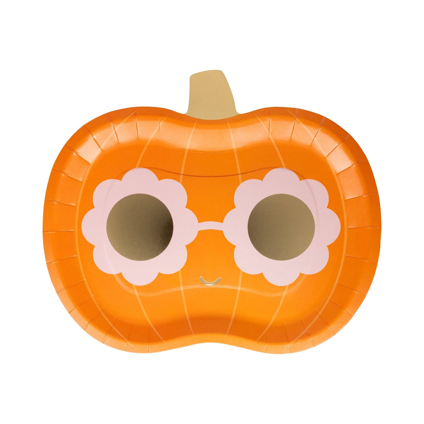 Groovy Pumpkin Shaped Plate