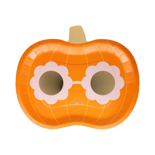 Groovy Pumpkin Shaped Plate