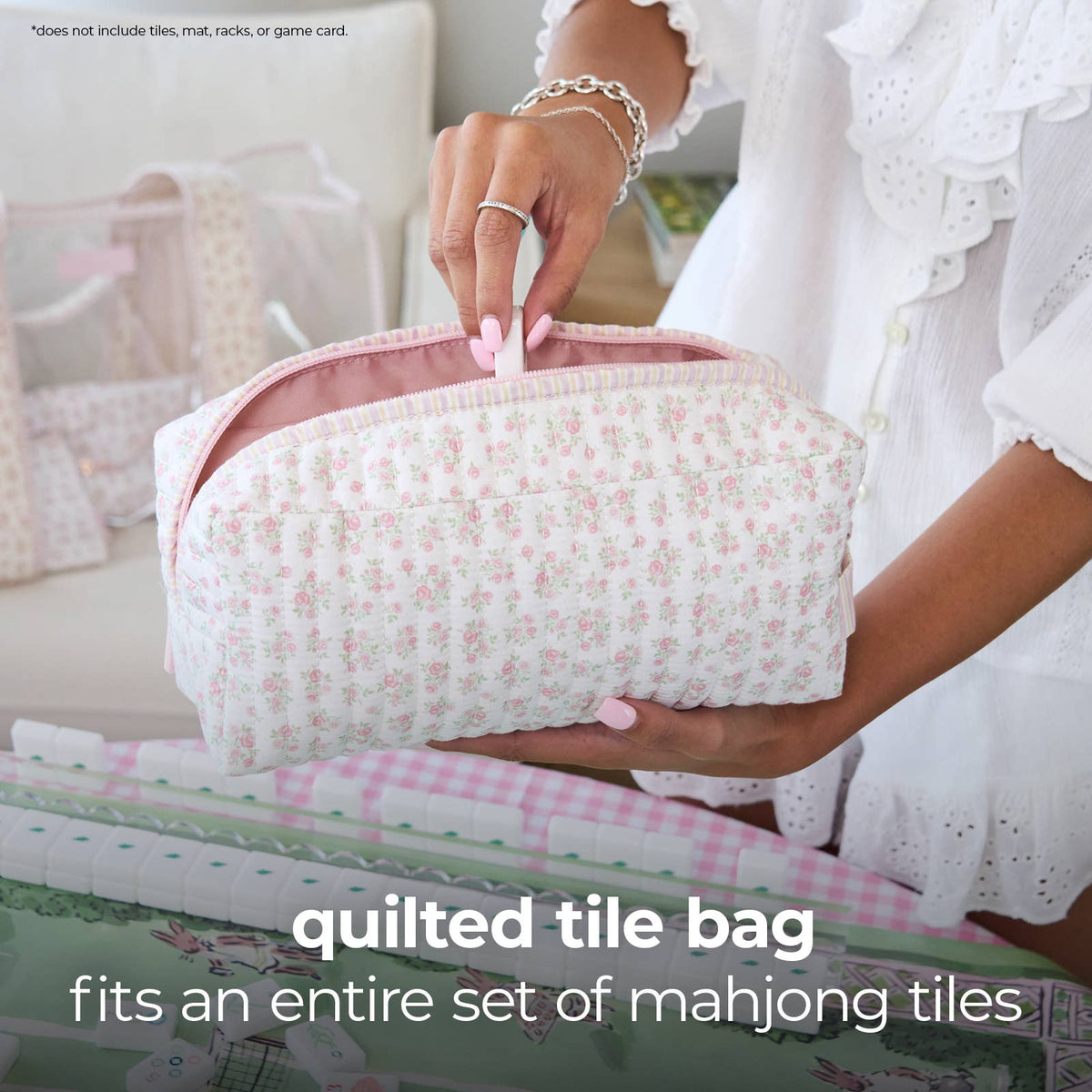 Mahjong Jelly Tote | Tortoiseshell Bow