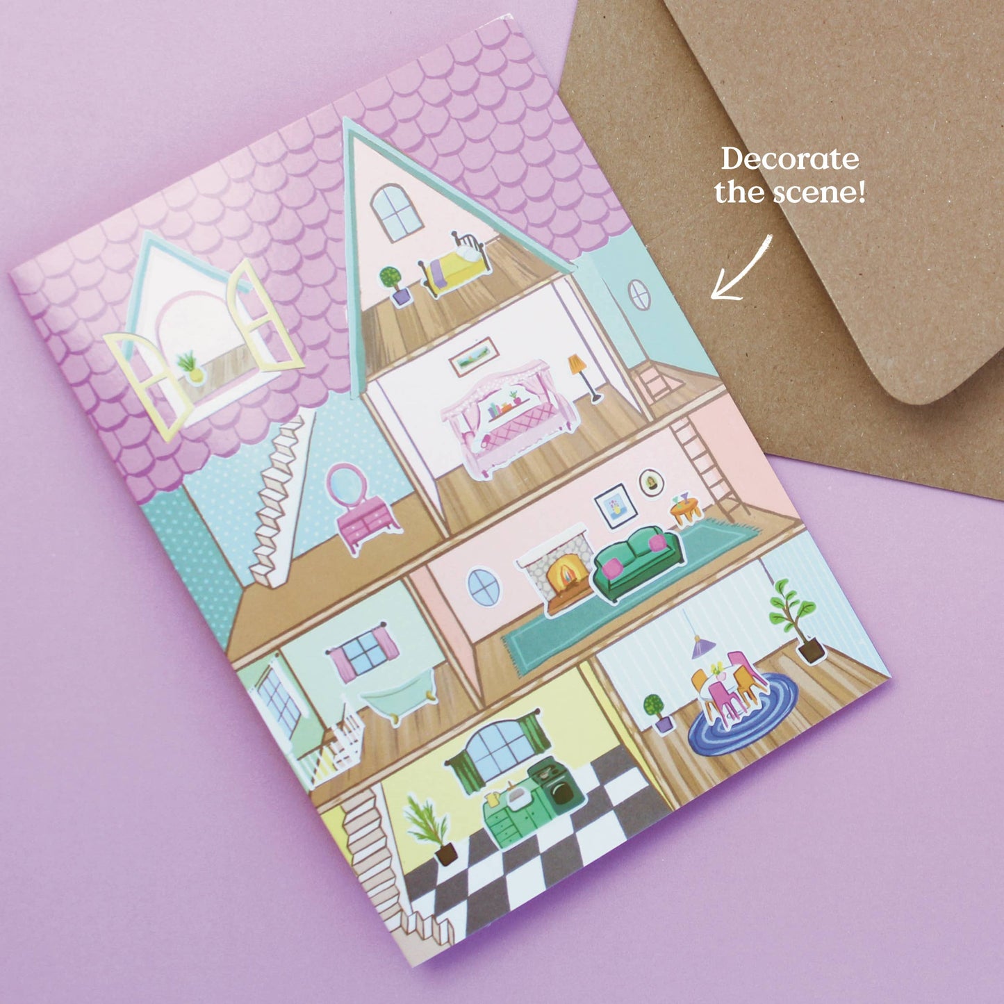 Sticker Scene Card | Dollhouse