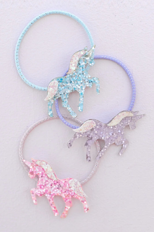 Boutique Pretty Pony Ponytail Holders | Set of 3