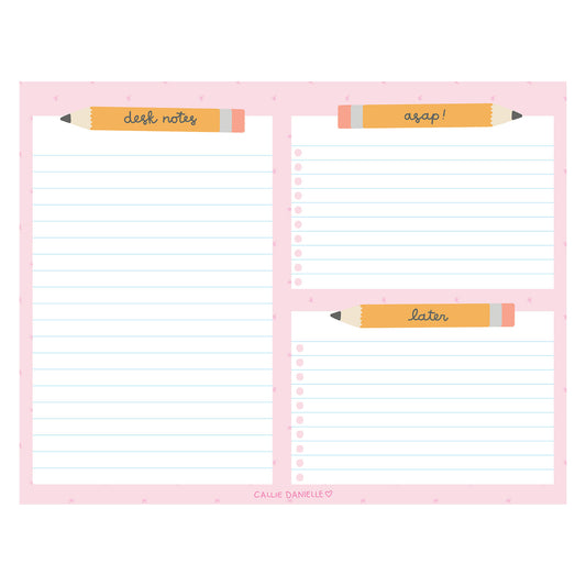 Pencil To-Do Desk Notepad