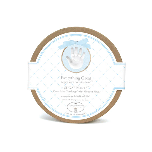 Blue Sugarprints-Glitter Handprint Kit