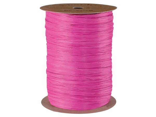 Matte Raffia Ribbon: Coral Matte / 1 Pack / 100 yards