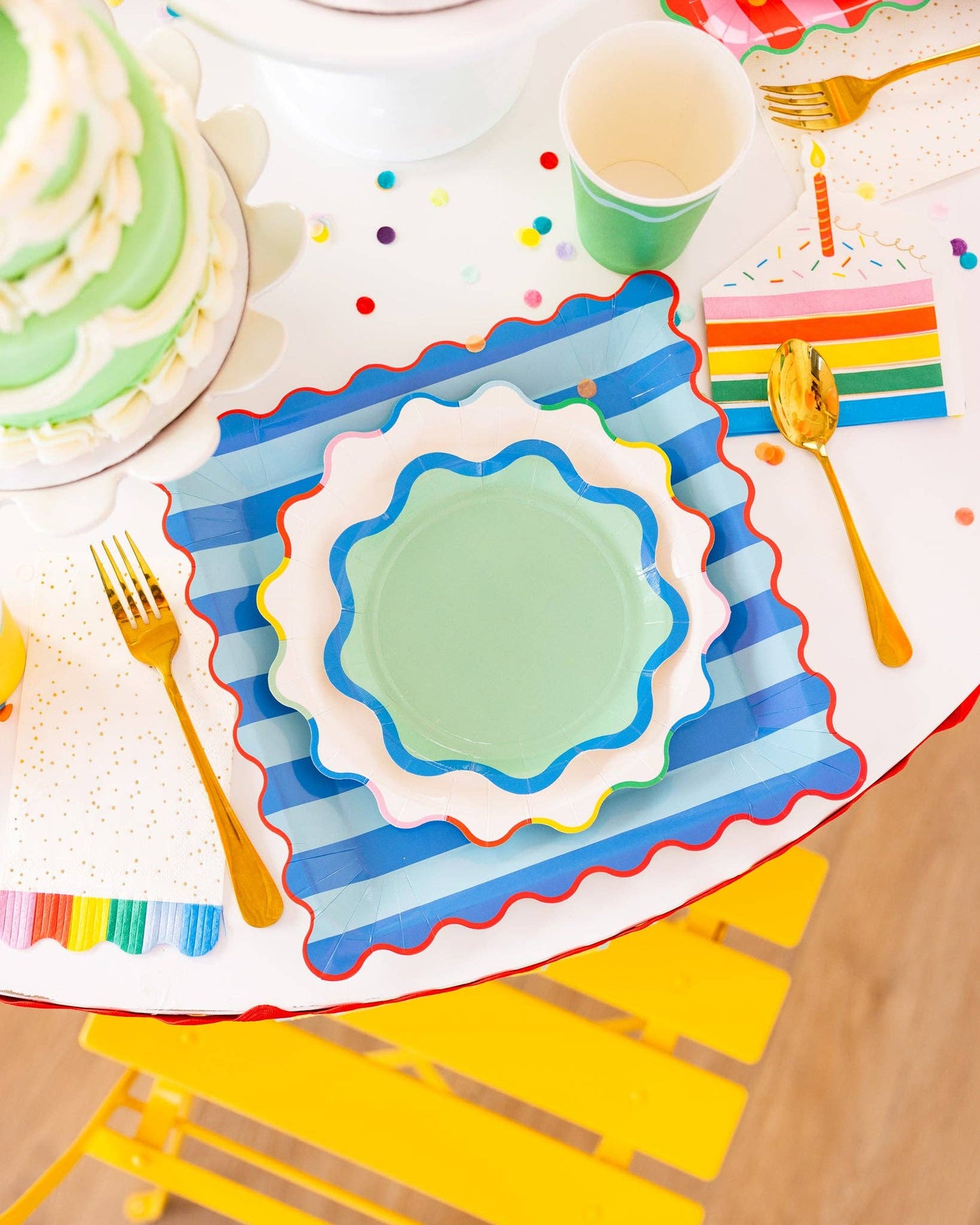 Cake Shaped Dinner Napkin