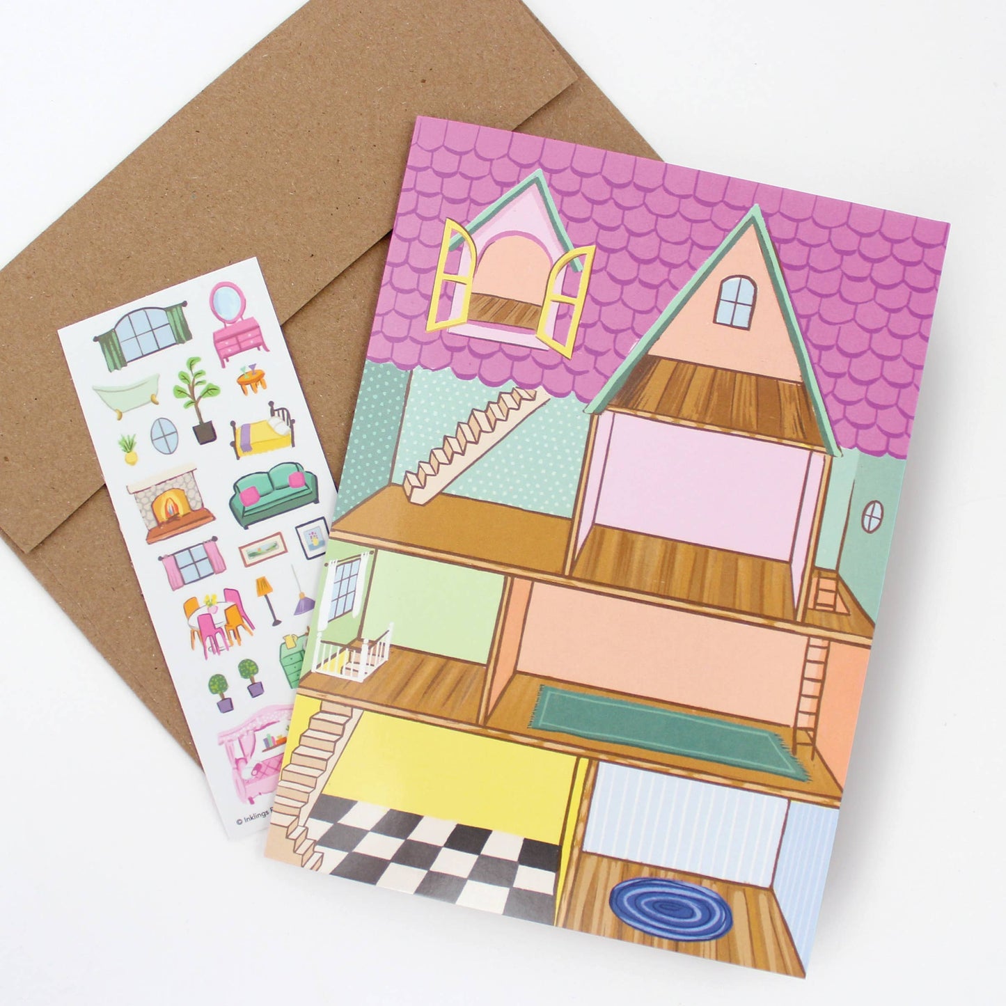 Sticker Scene Card | Dollhouse