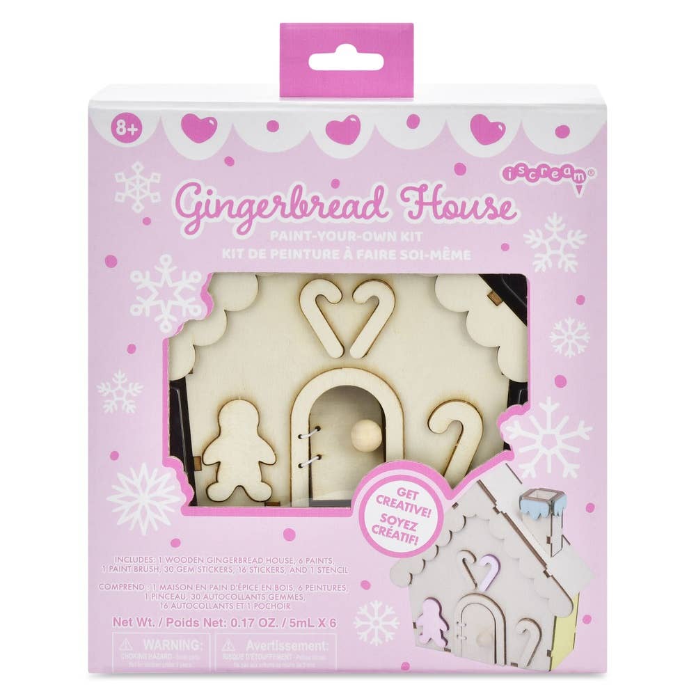 Paint Your Own Gingerbread House