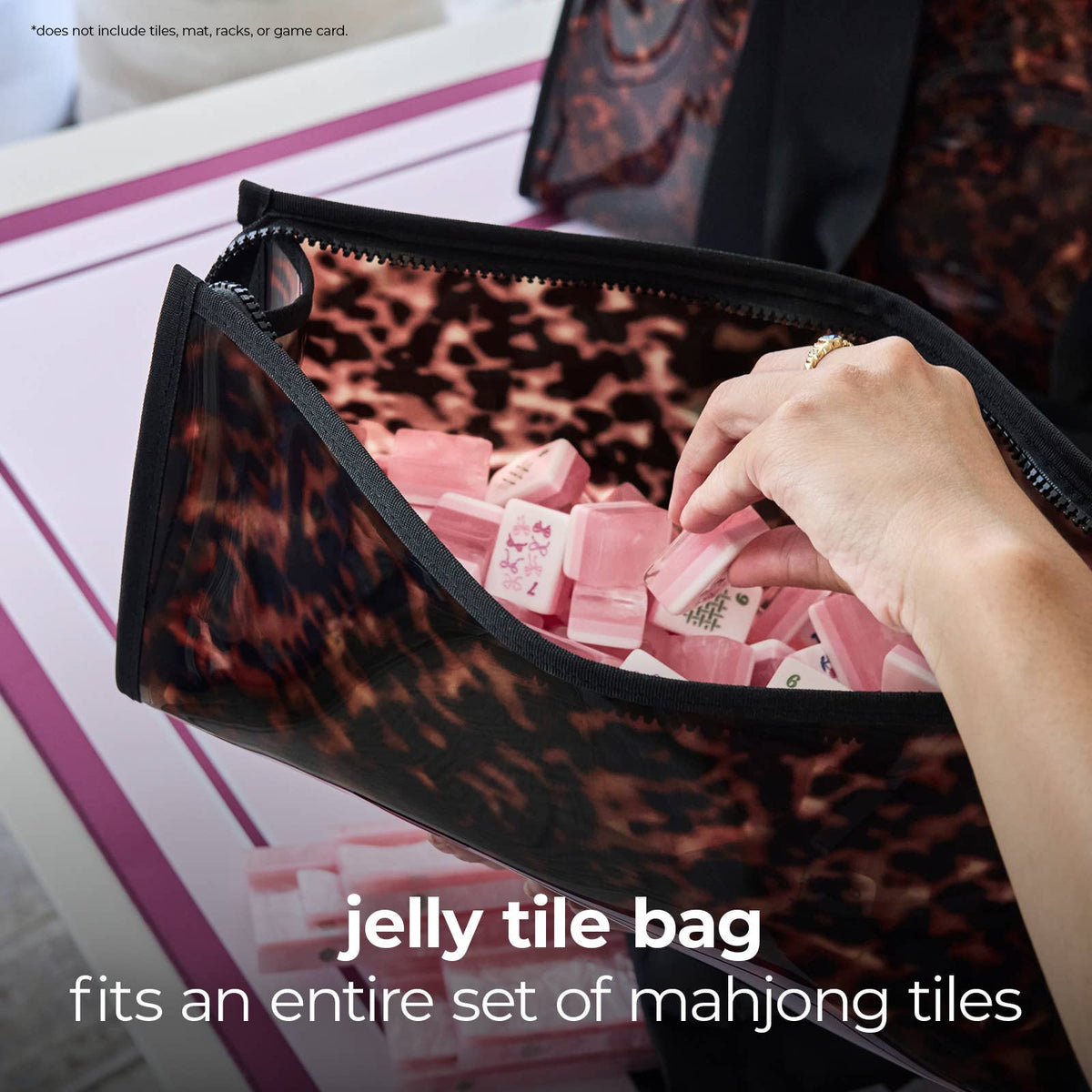 Mahjong Jelly Tote | Tortoiseshell Bow