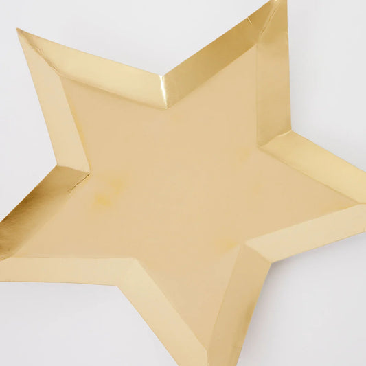 Gold Foil Star Plate