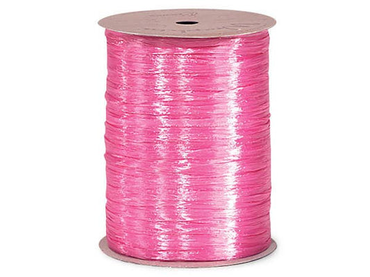Pearlized Raffia Ribbon: Azalea