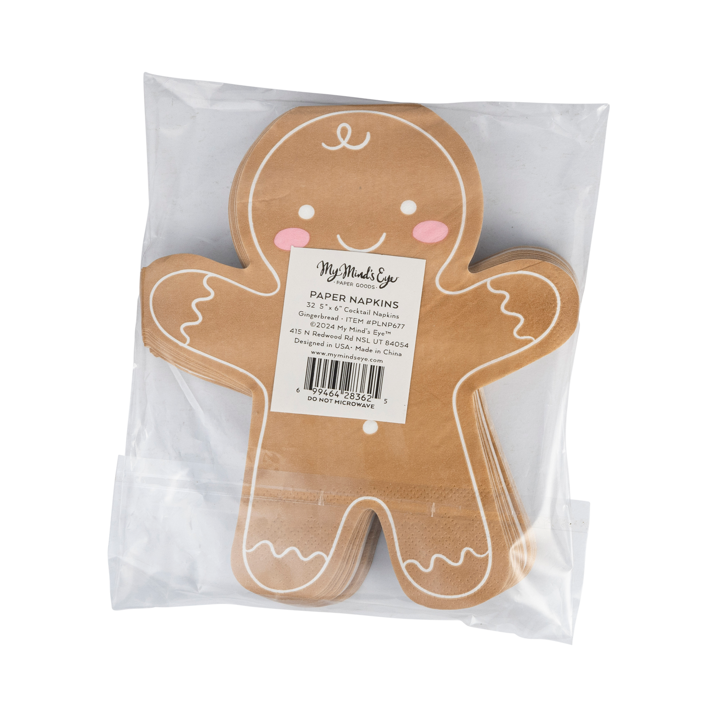 Shaped Ginger Man Guest Napkin