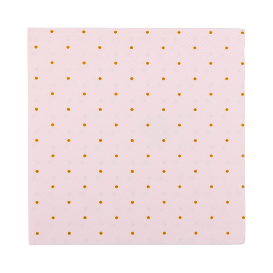 Princess Polka Dot Cocktail Napkin