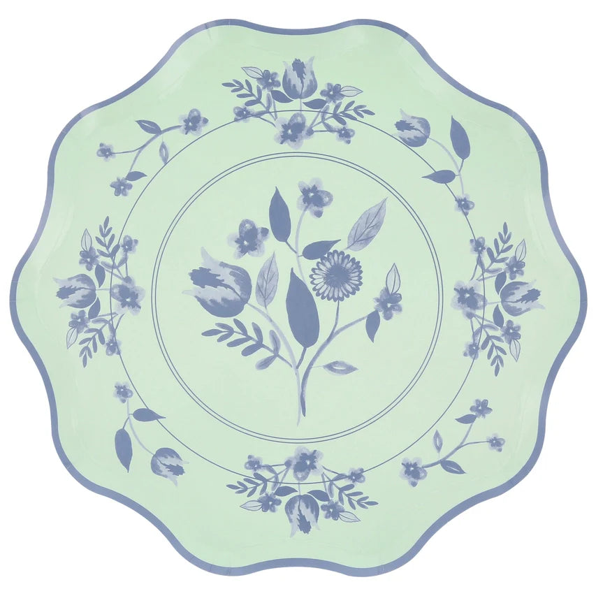 Vintage Botanical Dinner Plates