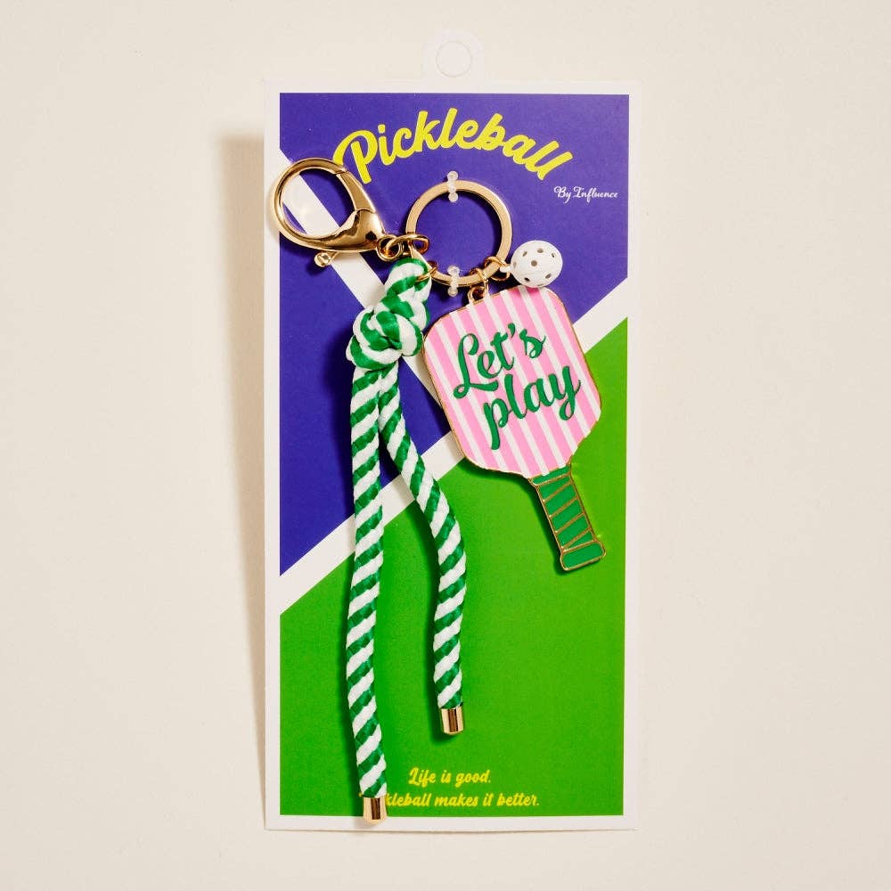 Pickleball Paddle Rope Bag Charm
