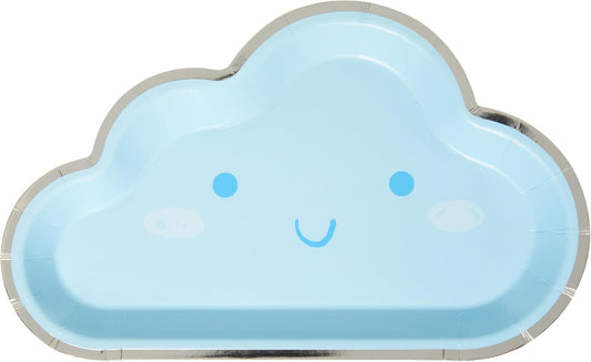 Little Cloud Die Cut Dinner Plate