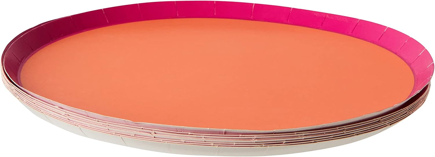 Kailo Chic Pink Color Block Lunch Plate