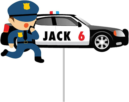 Cops & Robbers Cake Topper
