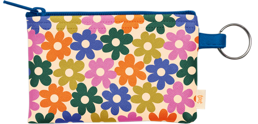Bold Floral Penny Key Ring