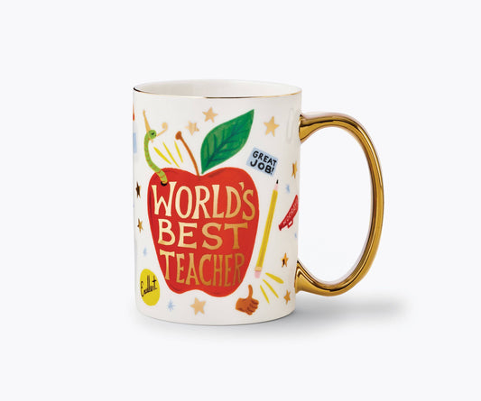 World's Best Teacher Porcelain Mug