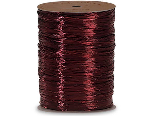 Pearlized Raffia Ribbon: Red | 100 yards