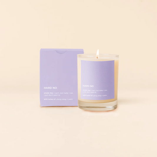 Rock Glass Candle | Hard No