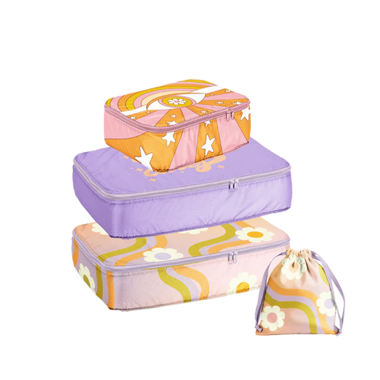 Packing Cube Set | Wavy Daisy