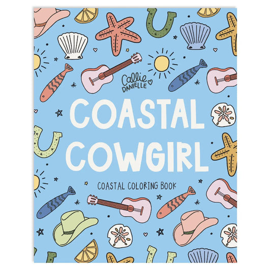 Coastal Cowgirl Beach & Western Coloring Book