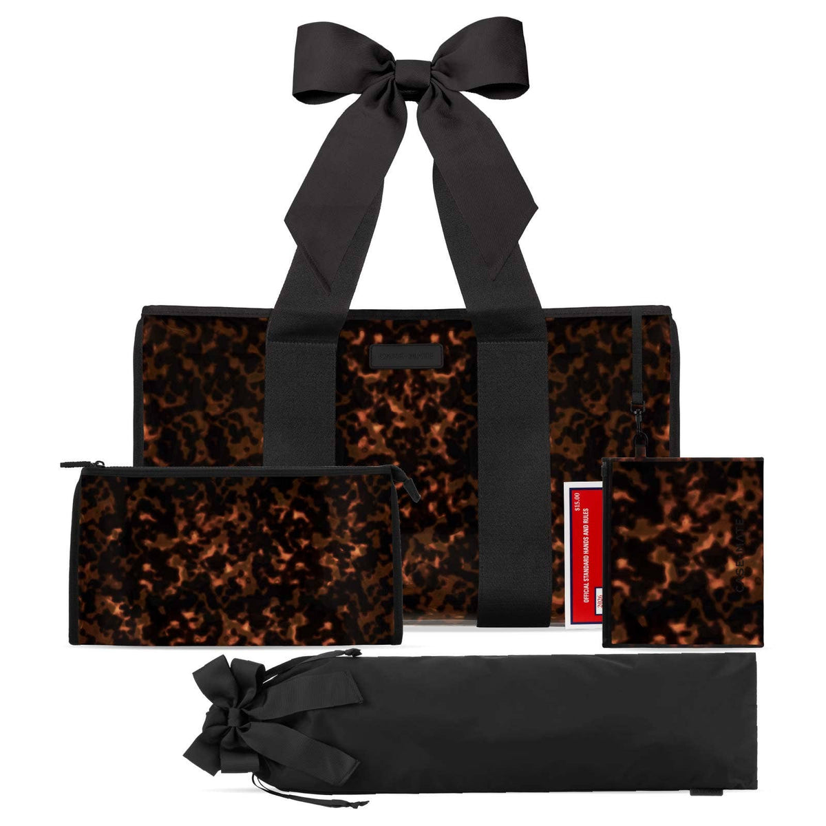 Mahjong Jelly Tote | Tortoiseshell Bow
