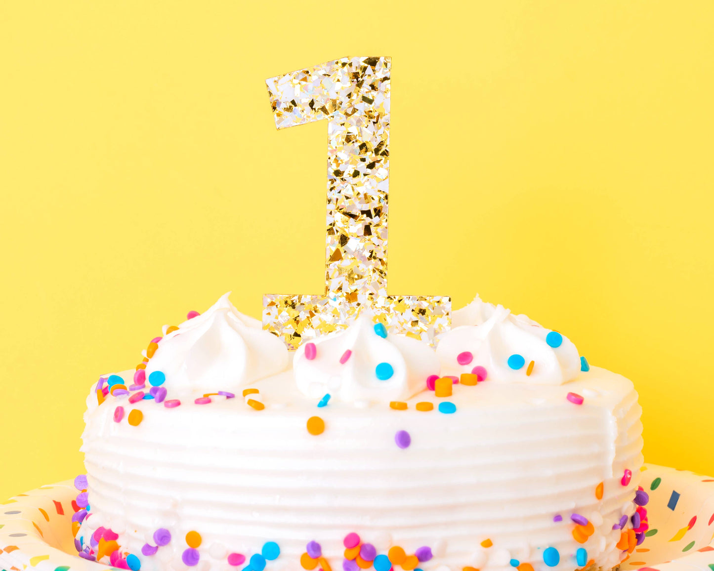 Cake Topper Numbers 0-9 | Pearl Confetti