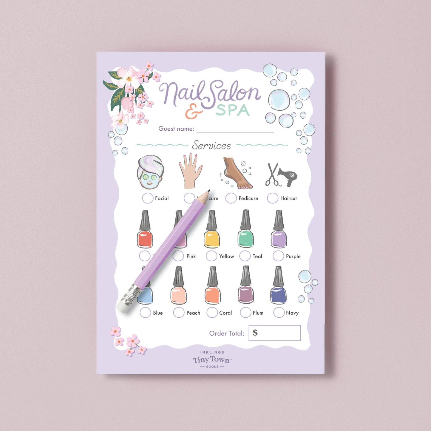 Tiny Town™ Play Notepad | Nail Salon & Spa