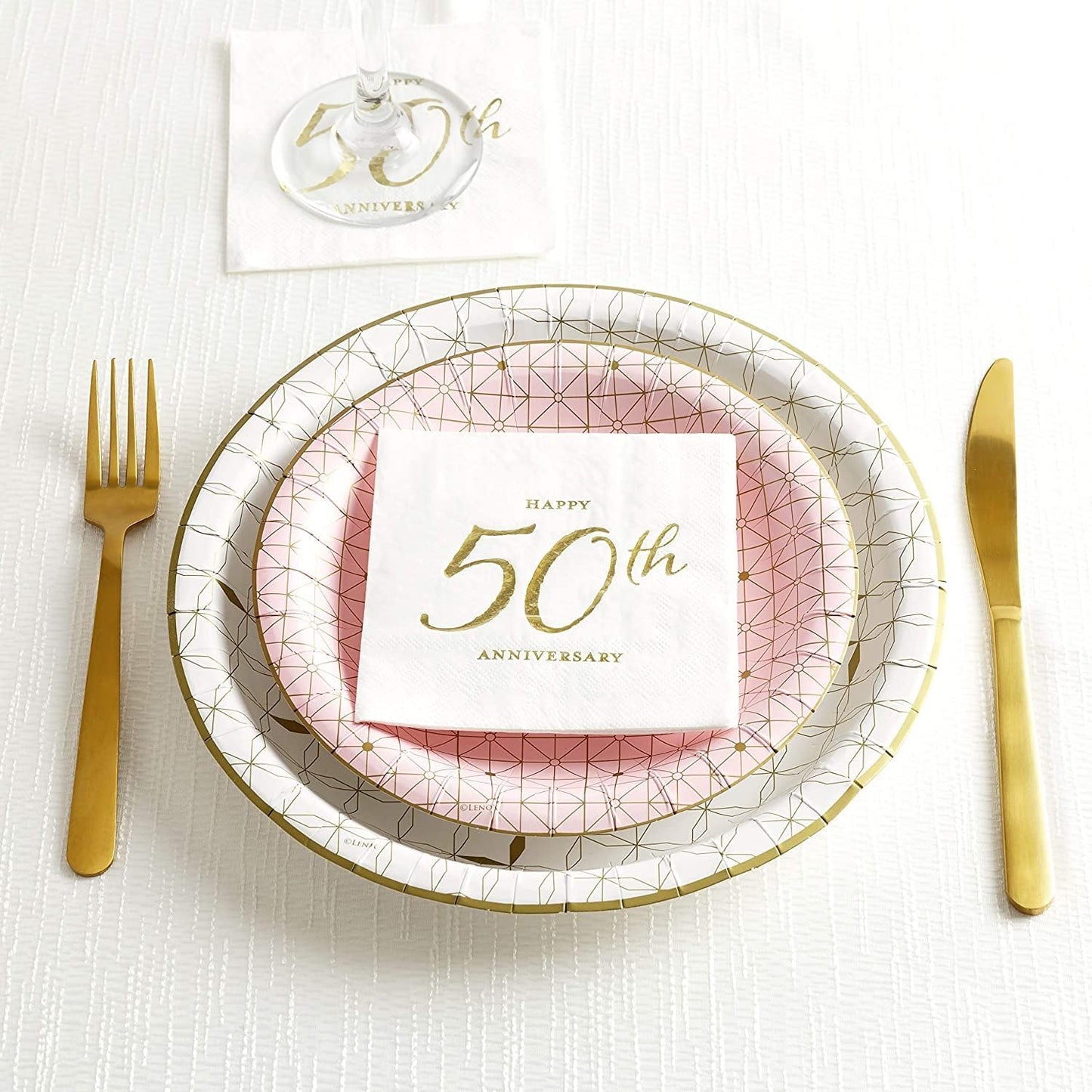 50th Anniversary Beverage Napkin