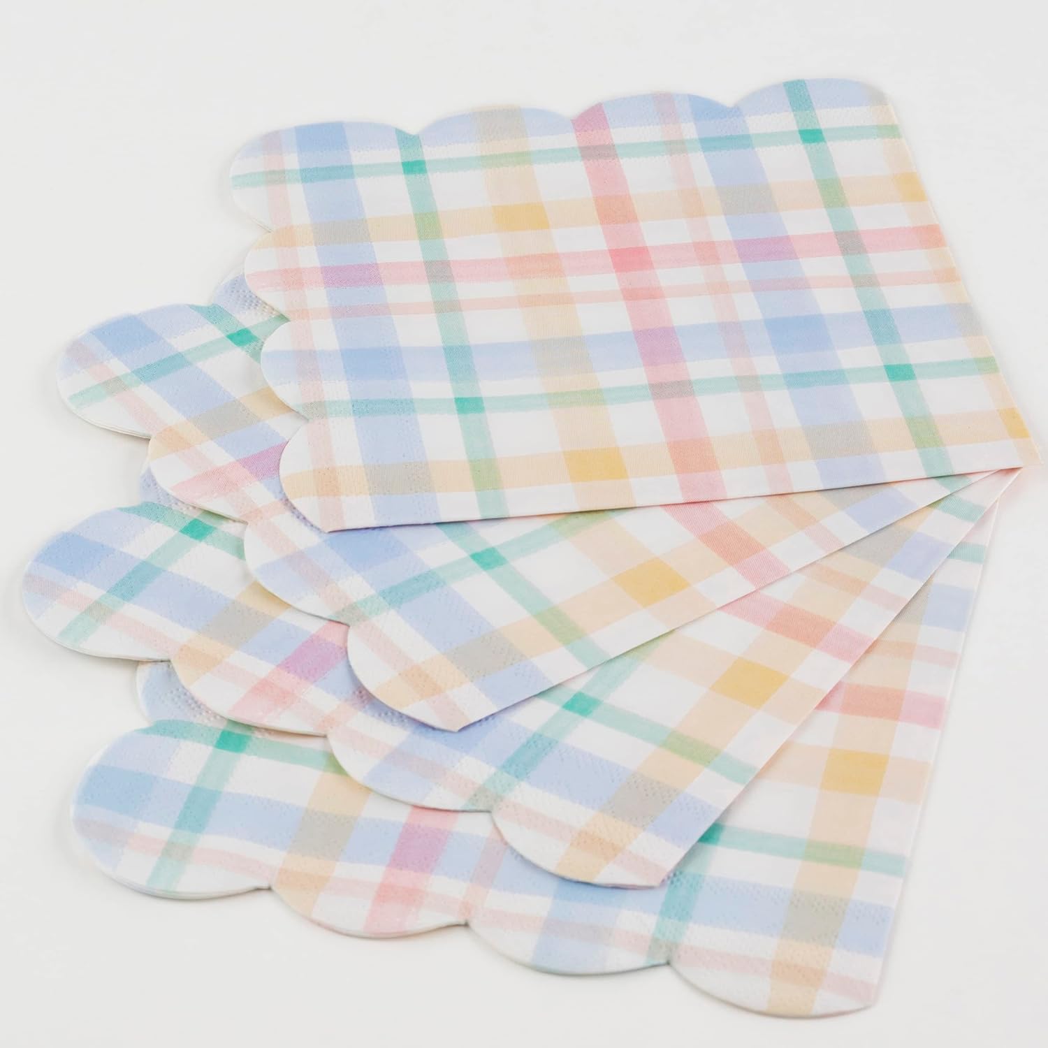 Spring Plaid Pattern Large Napkins - Thumbnail 4