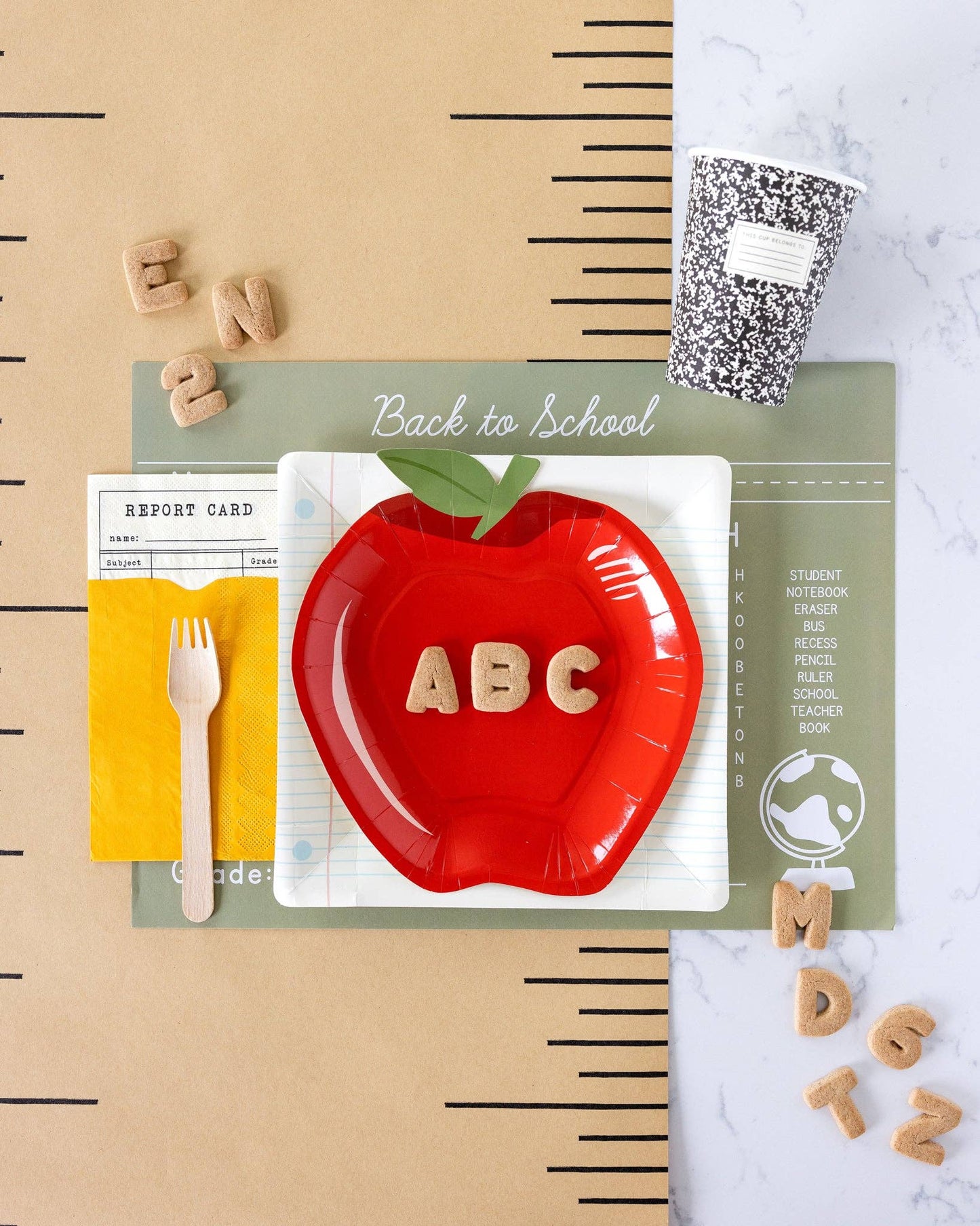 Back To School Composition Cups