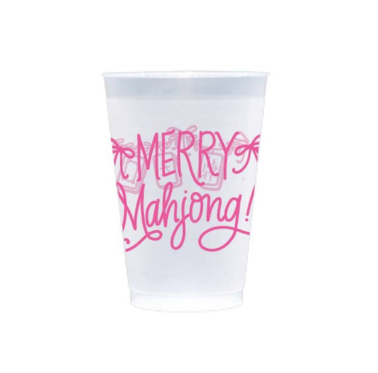 Merry Mahjong Frost Flex Cups | Pink
