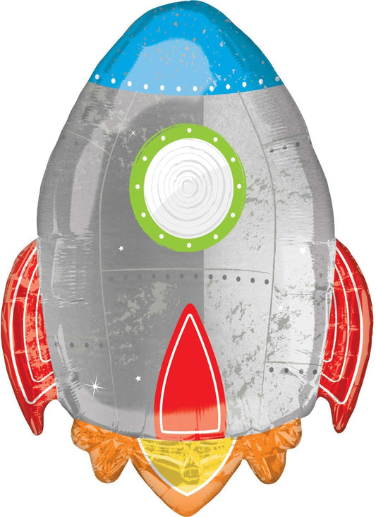 Blast Off Rocket Foil Balloon