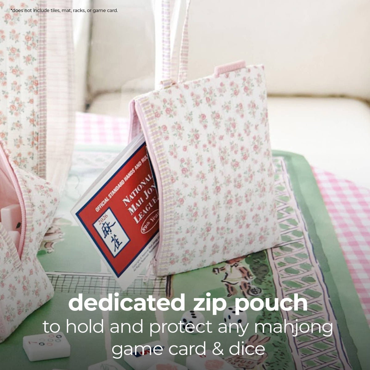 Mahjong Jelly Tote Set | Ballet Pink Bow