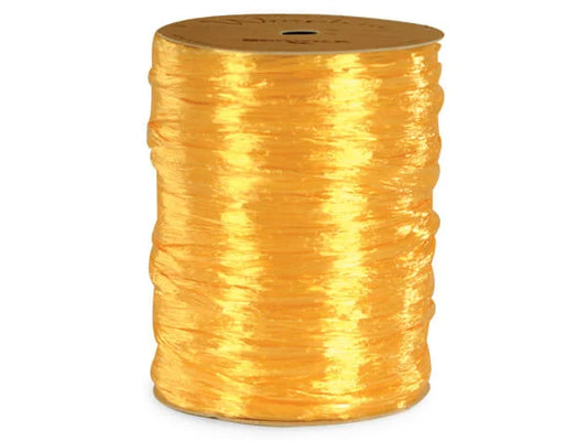 Pearlized Raffia Ribbon: Daffodil