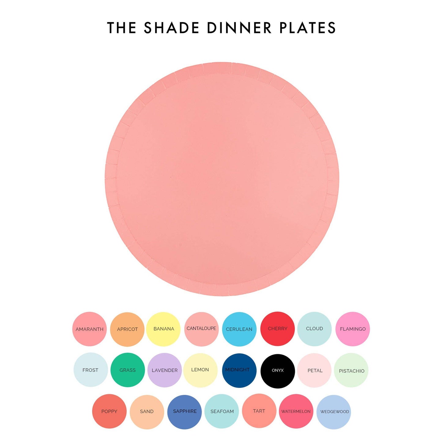 Shades Dessert Plates | Apricot - 8pk