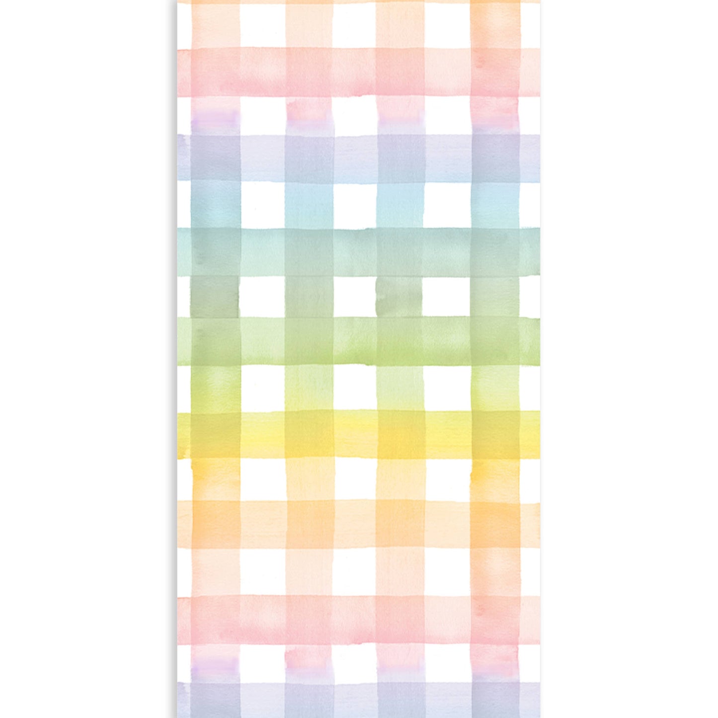 Rainbow Gingham Table Runner